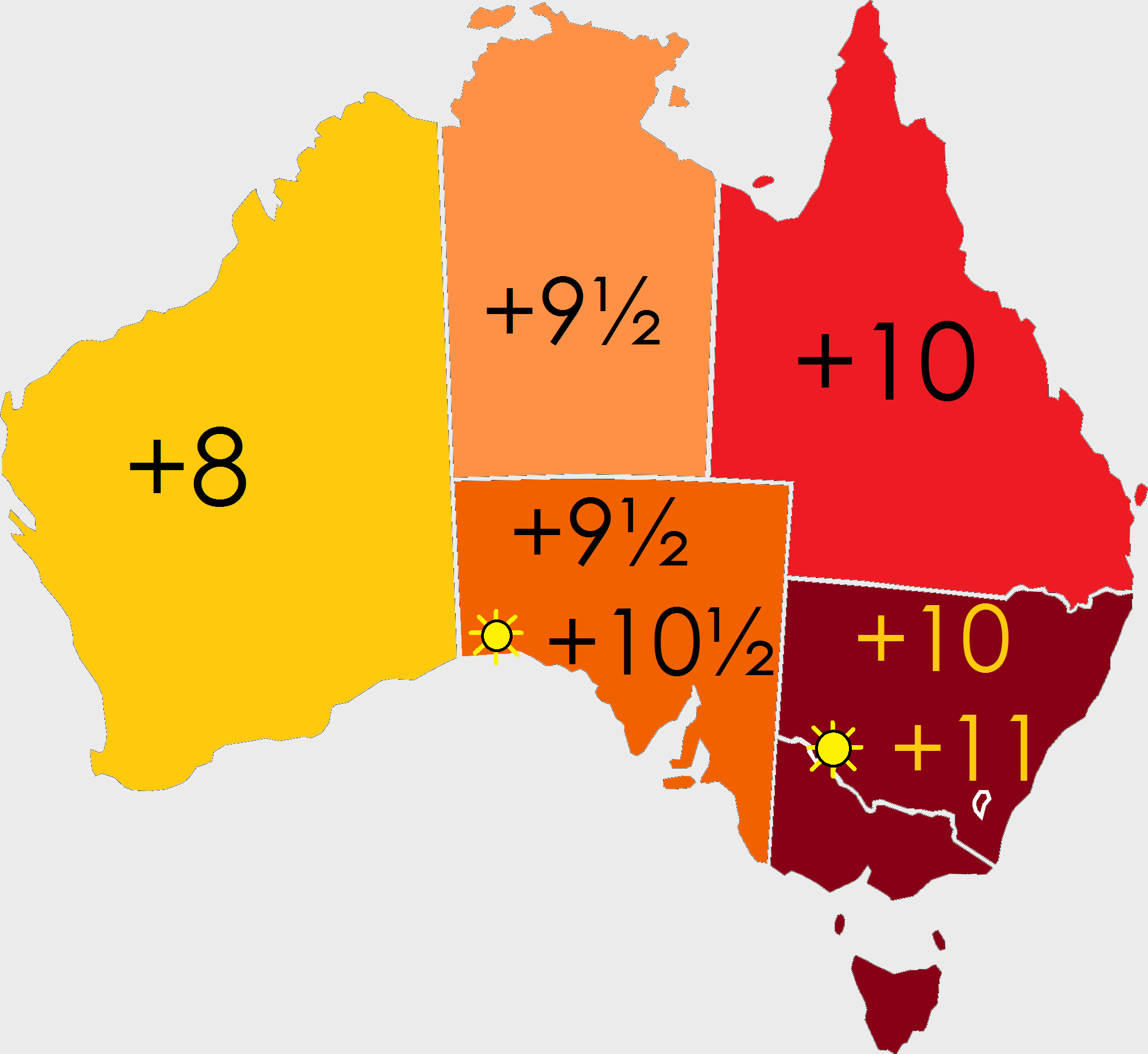 Часовые пояса Австралии